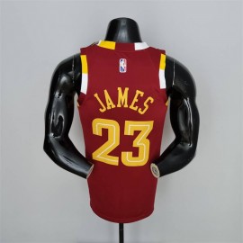 Camiseta LeBron James #23 Cleveland Cavaliers City Edition 2022 Roja