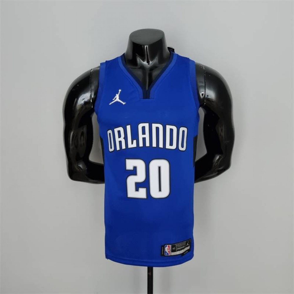 Camiseta Markelle Fultz #20 Orlando Magic Edición 75 Aniversario Azul Oscuro Camiseta Markelle Fultz #20 Orlando Magic Edición 75 Aniversario Azul Oscuro