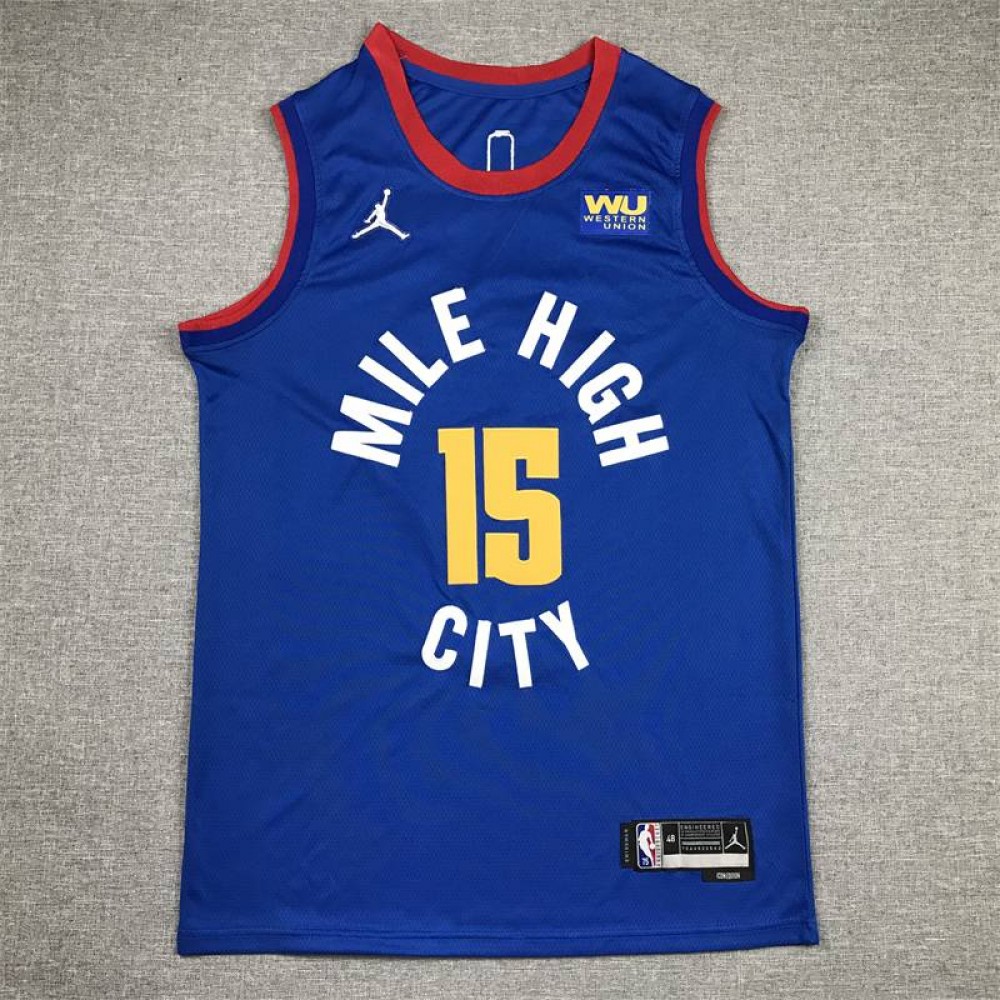 Camiseta Nikola Jokić #15 Denver Nuggets Edición 75 Aniversario Icon Nuevo Anuncio Azul Oscuro Camiseta Nikola Jokić #15 Denver Nuggets Edición 75 Aniversario Icon Nuevo Anuncio Azul Oscuro