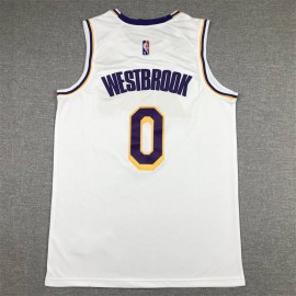 Camiseta Russell Westbrook #0 Los Angeles Lakers Edición 75 Aniversario Icon Diamante Blanco Camiseta Russell Westbrook #0 Los Angeles Lakers Edición 75 Aniversario Icon Diamante Blanco