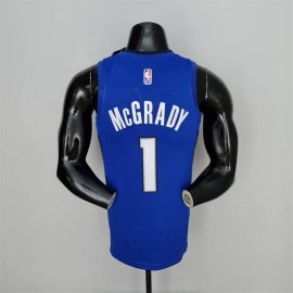 Camiseta Tracy McGrady #1 Orlando Magic Edición 75 Aniversario Azul Oscuro