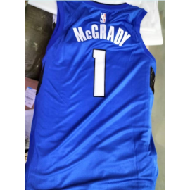 Camiseta Tracy McGrady #1 Orlando Magic Edición 75 Aniversario Azul Oscuro