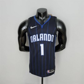 Camiseta Tracy McGrady #1 Orlando Magic Edición 75 Aniversario Negra