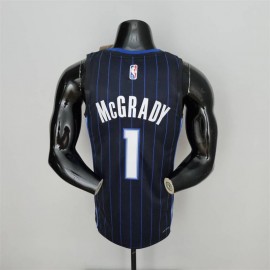 Camiseta Tracy McGrady #1 Orlando Magic Edición 75 Aniversario Negra Camiseta Tracy McGrady #1 Orlando Magic Edición 75 Aniversario Negra