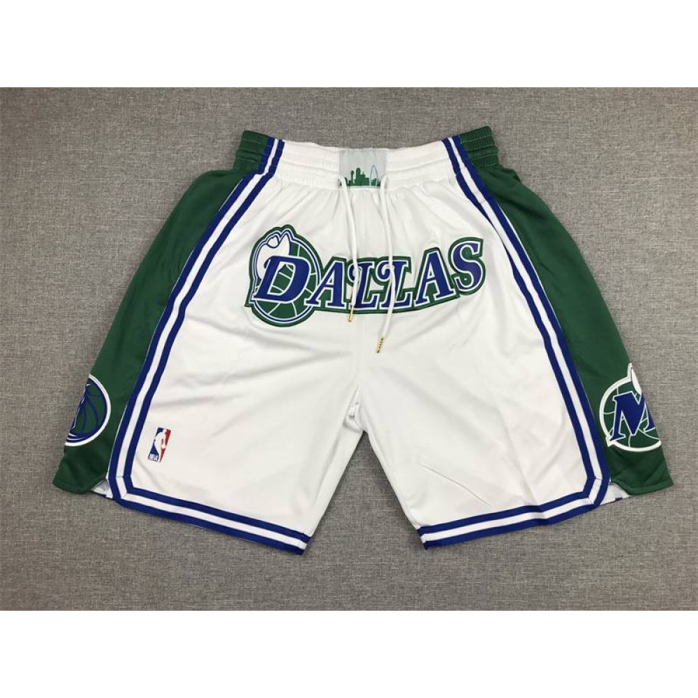 Pantalon Corto De Bolsillo Dallas Mavericks City Edition Blanco