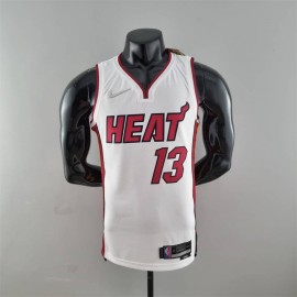 Camiseta Bam Adebayo #13 Miami Heat Edicion 75 Aniversario Blanco