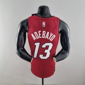Camiseta Bam Adebayo #13 Miami Heat Edicion 75 Aniversario Jordan Burgundy Rojo Camiseta Bam Adebayo #13 Miami Heat Edicion 75 Aniversario Jordan Burgundy Rojo