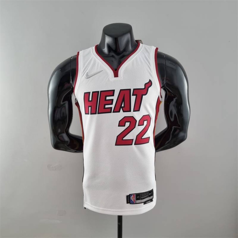 Camiseta Jimmy Butler #22 Miami Heat Edicion 75 Aniversario Blanco Camiseta Jimmy Butler #22 Miami Heat Edicion 75 Aniversario Blanco