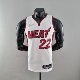 Camiseta Jimmy Butler #22 Miami Heat Edicion 75 Aniversario Blanco