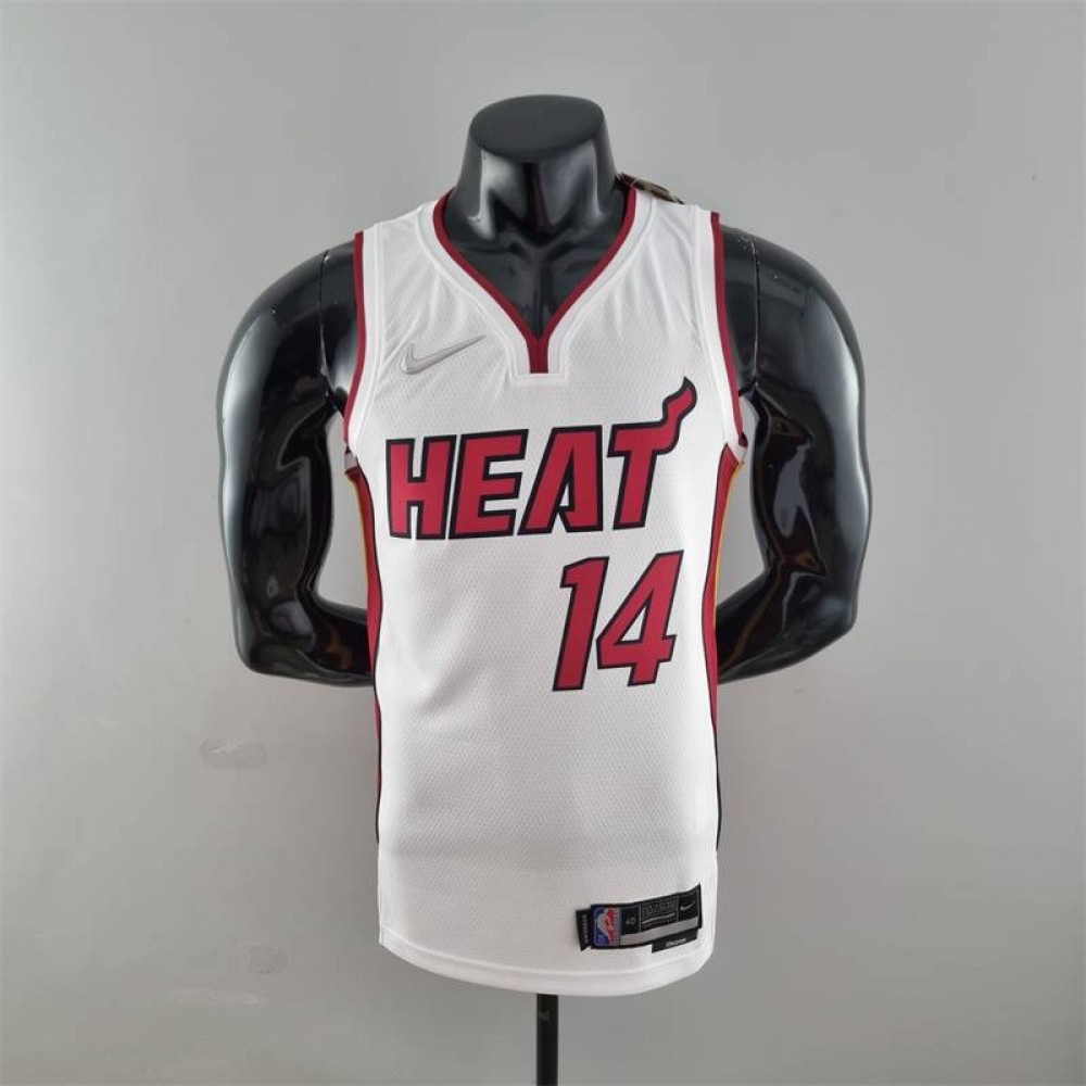 Camiseta Tyler Herro #14 Miami Heat Edicion 75 Aniversario Blanco Camiseta Tyler Herro #14 Miami Heat Edicion 75 Aniversario Blanco