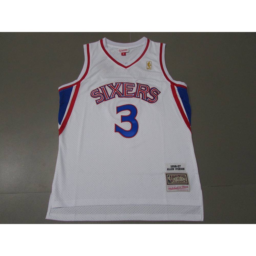 Camiseta Allen Iverson #3 Philadelphia 76ers Clásico Edition Icon Oro 96/97 Blanco Camiseta Allen Iverson #3 Philadelphia 76ers Clásico Edition Icon Oro 96/97 Blanco