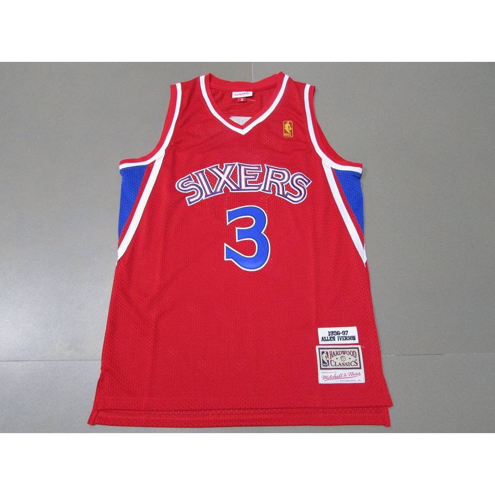 Camiseta Allen Iverson #3 Philadelphia 76ers Clásico Edition Icon Oro 96/97 Rojo Camiseta Allen Iverson #3 Philadelphia 76ers Clásico Edition Icon Oro 96/97 Rojo