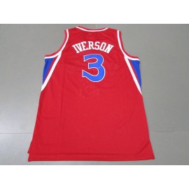 Camiseta Allen Iverson #3 Philadelphia 76ers Clásico Edition Icon Oro 96/97 Rojo Camiseta Allen Iverson #3 Philadelphia 76ers Clásico Edition Icon Oro 96/97 Rojo
