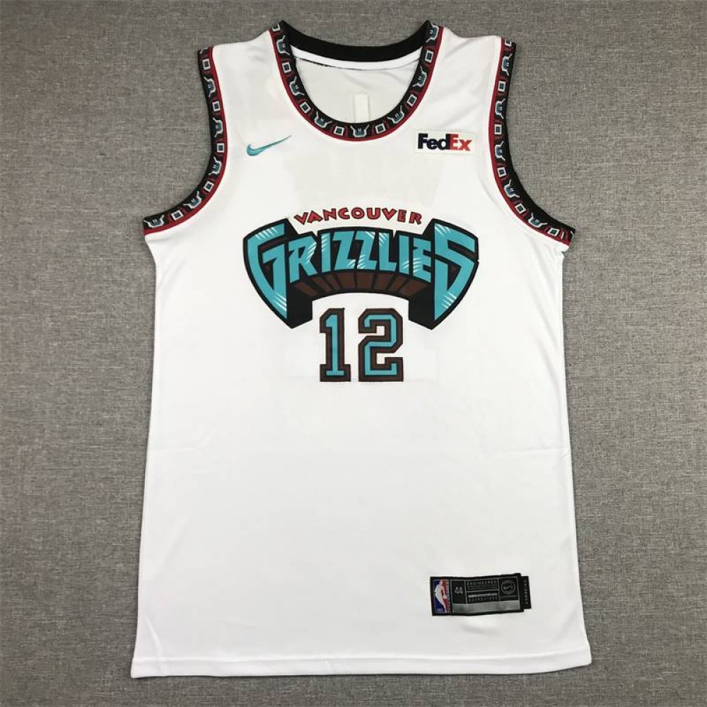 Camiseta Ja Morant #12 Memphis Grizzlies Blanco Camiseta Ja Morant #12 Memphis Grizzlies Blanco