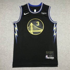 Camiseta Jordan Poole #3 Golden State Warriors 2022 City Edition Negro