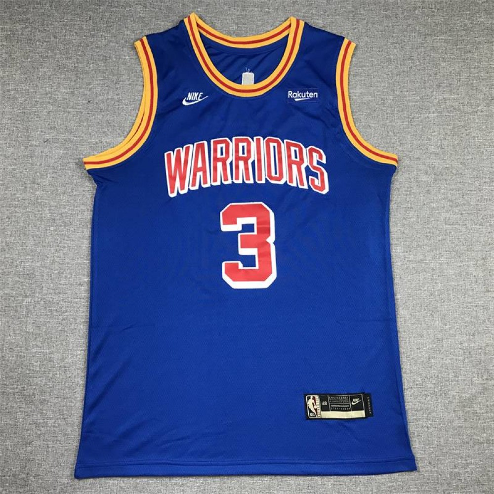 Camiseta Jordan Poole #3 Golden State Warriors Edición 75 Aniversario Azul Camiseta Jordan Poole #3 Golden State Warriors Edición 75 Aniversario Azul