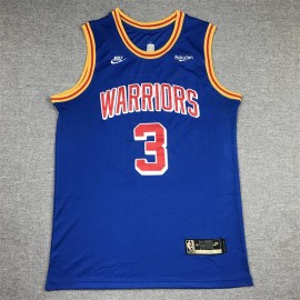 Camiseta Jordan Poole #3 Golden State Warriors Edición 75 Aniversario Azul
