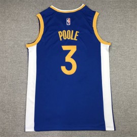 Camiseta Jordan Poole #3 Golden State Warriors Edición 75 Aniversario Icon Diamante Azul Camiseta Jordan Poole #3 Golden State Warriors Edición 75 Aniversario Icon Diamante Azul