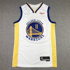 Camiseta Klay Thompson #11 Golden State Warriors Edición 75 Aniversario Icon Diamante Blanco