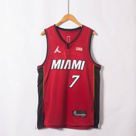  Camiseta Kyle Lowry #7 Miami Heat Edicion 75 Aniversario Rojo
