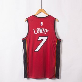 Camiseta Kyle Lowry #7 Miami Heat Edicion 75 Aniversario Rojo  Camiseta Kyle Lowry #7 Miami Heat Edicion 75 Aniversario Rojo