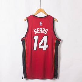 Camiseta Tyler Herro #14 Miami Heat Edicion 75 Aniversario Rojo Camiseta Tyler Herro #14 Miami Heat Edicion 75 Aniversario Rojo