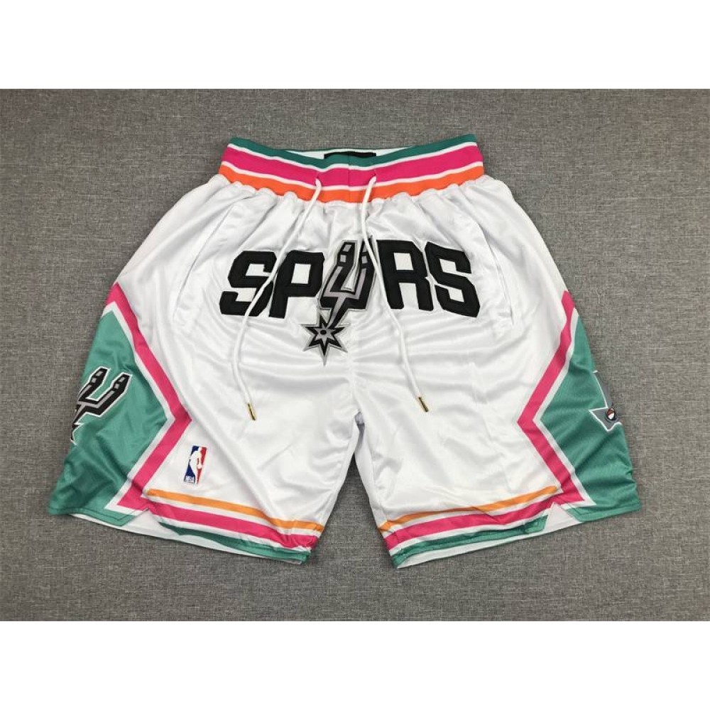 Pantalon Corto De Bolsillo San Antonio Spurs City Edition Blanco