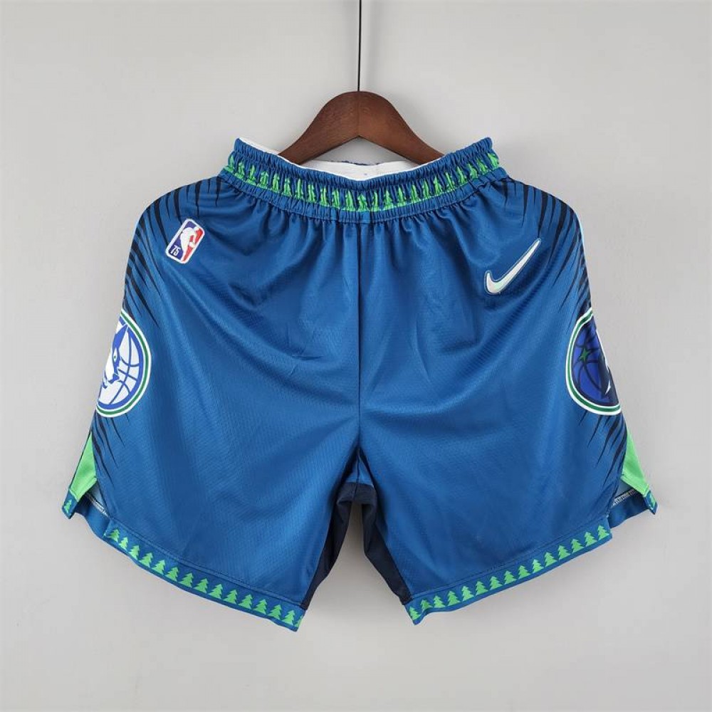 Pantalon Corto De Bolsillo Minnesota Timberwolves 2022 City Edition Azul