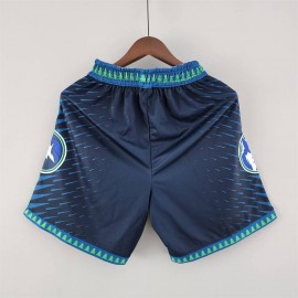 Pantalon Corto De Bolsillo Minnesota Timberwolves 2022 City Edition Azul
