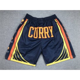 Pantalon Corto De Bolsillo Stephen Curry #30 Golden State Warriors Edición Desfile de Campeones Negro Pantalon Corto De Bolsillo Stephen Curry #30 Golden State Warriors Edición Desfile de Campeones Negro