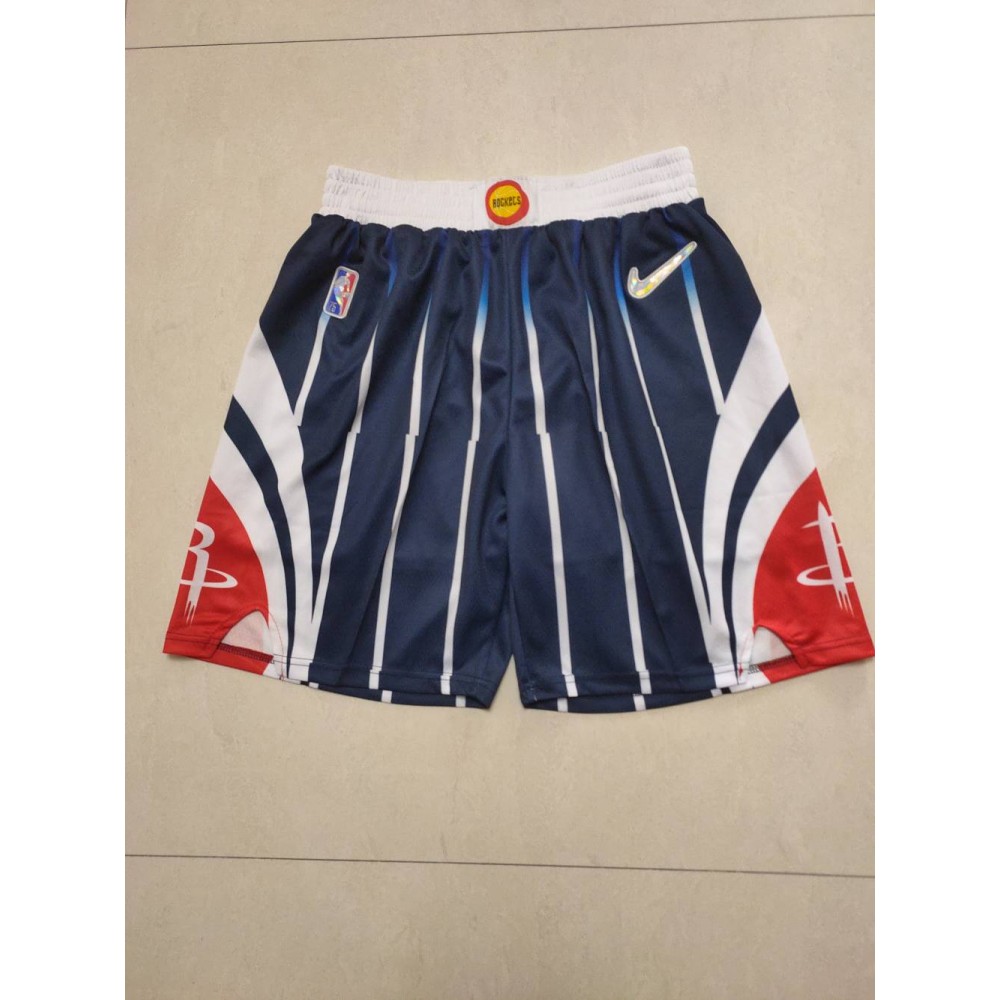 Pantalon Corto Houston Rockets Edición 75 Aniversario Azul Marino
