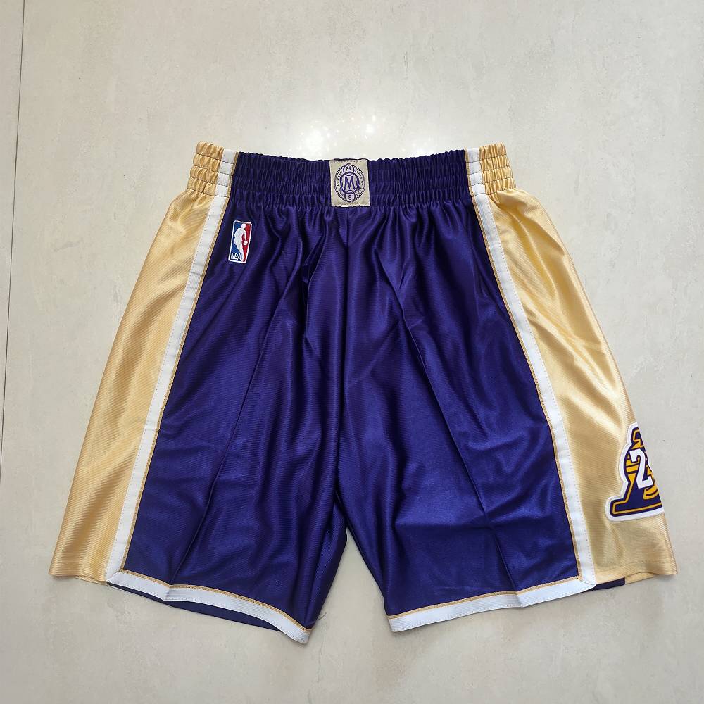Pantalon Corto Kobe Bryant #24 Hall Of Fame Púrpura/Oro