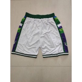 Pantalon Corto Milwaukee Bucks Edición 75 Aniversario Blanco
