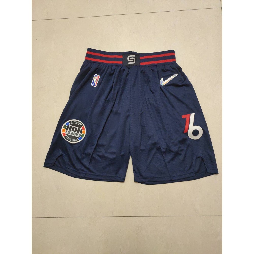 Pantalon Corto Philadelphia 76ers Edición 75 Aniversario Azul Marino Pantalon Corto Philadelphia 76ers Edición 75 Aniversario Azul Marino