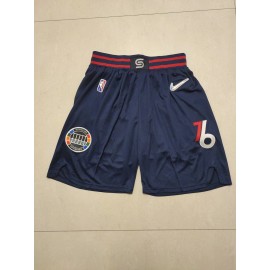 Pantalon Corto Philadelphia 76ers Edición 75 Aniversario Azul Marino