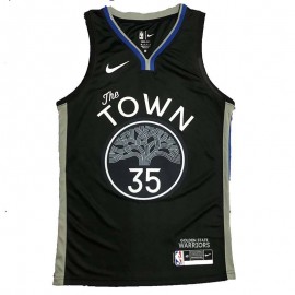 Camiseta Kevin Durant #35 Golden State Warriors 2020 Negro