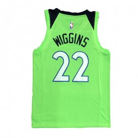 Camiseta Andrew Wiggins #22 Minnesota Timberwolves Edición Flyer Verde Fluorescente Camiseta Andrew Wiggins #22 Minnesota Timberwolves Edición Flyer Verde Fluorescente