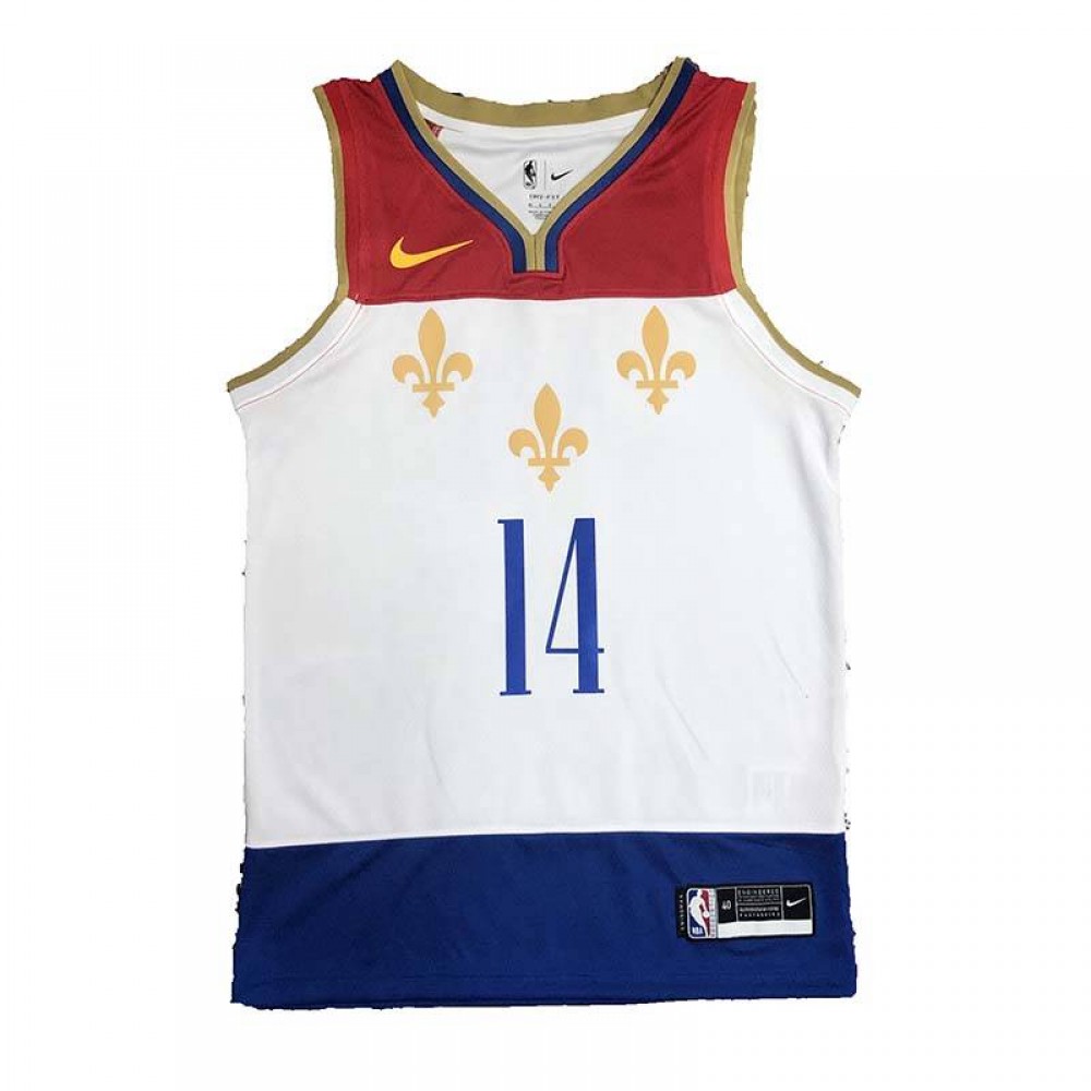 Camiseta Brandon Ingram #14 New Orleans Pelicans 2020 City Edition Blanco Camiseta Brandon Ingram #14 New Orleans Pelicans 2020 City Edition Blanco