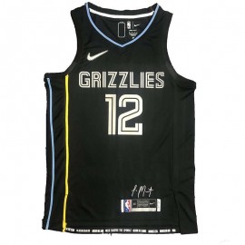 Camiseta Ja Morant #12 Memphis Grizzlies Edición Glory Negro