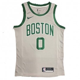 Camiseta Jayson Tatum #0 Boston Celtics Gris