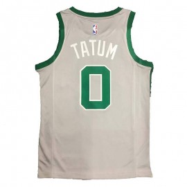 Camiseta Jayson Tatum #0 Boston Celtics Gris Camiseta Jayson Tatum #0 Boston Celtics Gris