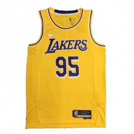 Camiseta Juan Toscano-Anderson #95 Los Angeles Lakers Edición 75 Aniversario Amarillo