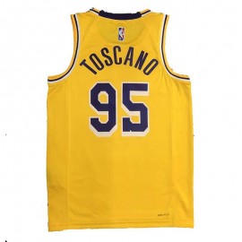 Camiseta Juan Toscano-Anderson #95 Los Angeles Lakers Edición 75 Aniversario Amarillo Camiseta Juan Toscano-Anderson #95 Los Angeles Lakers Edición 75 Aniversario Amarillo