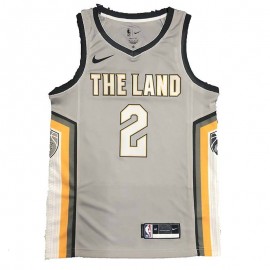 Camiseta Kyrie Irving #2 Cleveland Cavaliers 2018 Gris