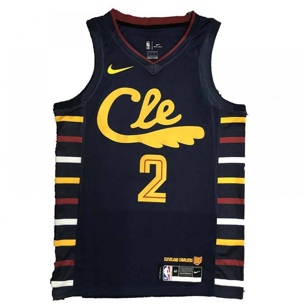 Camiseta Kyrie Irving #2 Cleveland Cavaliers Edición Rayas Negro Camiseta Kyrie Irving #2 Cleveland Cavaliers Edición Rayas Negro