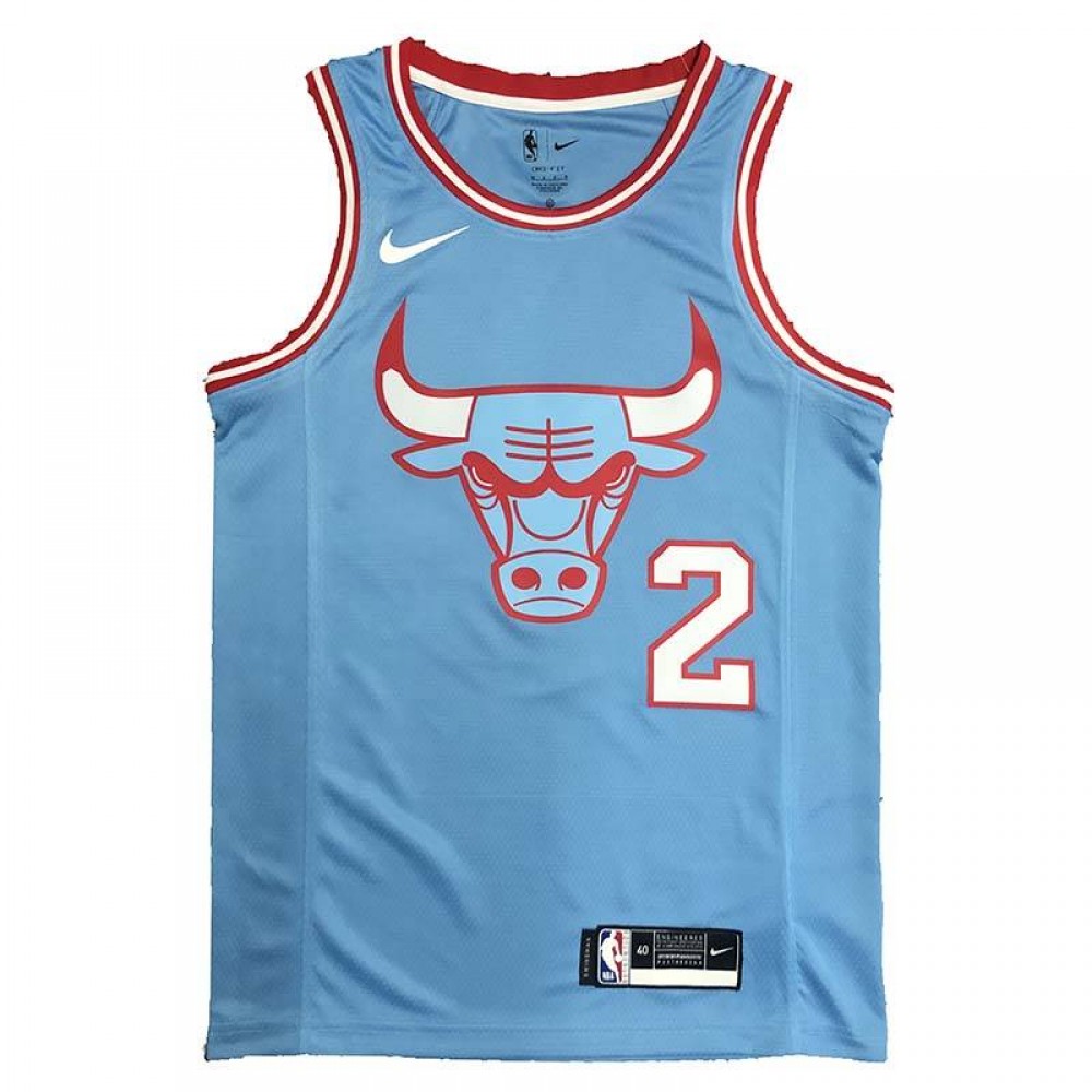 Camiseta Lonzo Ball #2 Chicago Bulls Azul Camiseta Lonzo Ball #2 Chicago Bulls Azul