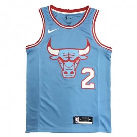 Camiseta Lonzo Ball #2 Chicago Bulls Azul