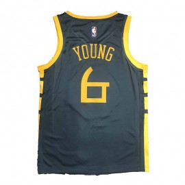Camiseta Nick Young #6 Golden State Warriors 2018 Negro Camiseta Nick Young #6 Golden State Warriors 2018 Negro