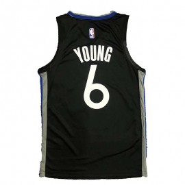 Camiseta Nick Young #6 Golden State Warriors 2020 Negro Camiseta Nick Young #6 Golden State Warriors 2020 Negro