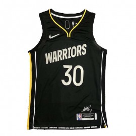 Camiseta Stephen Curry #30 Golden State Warriors Edición Glory Negro
